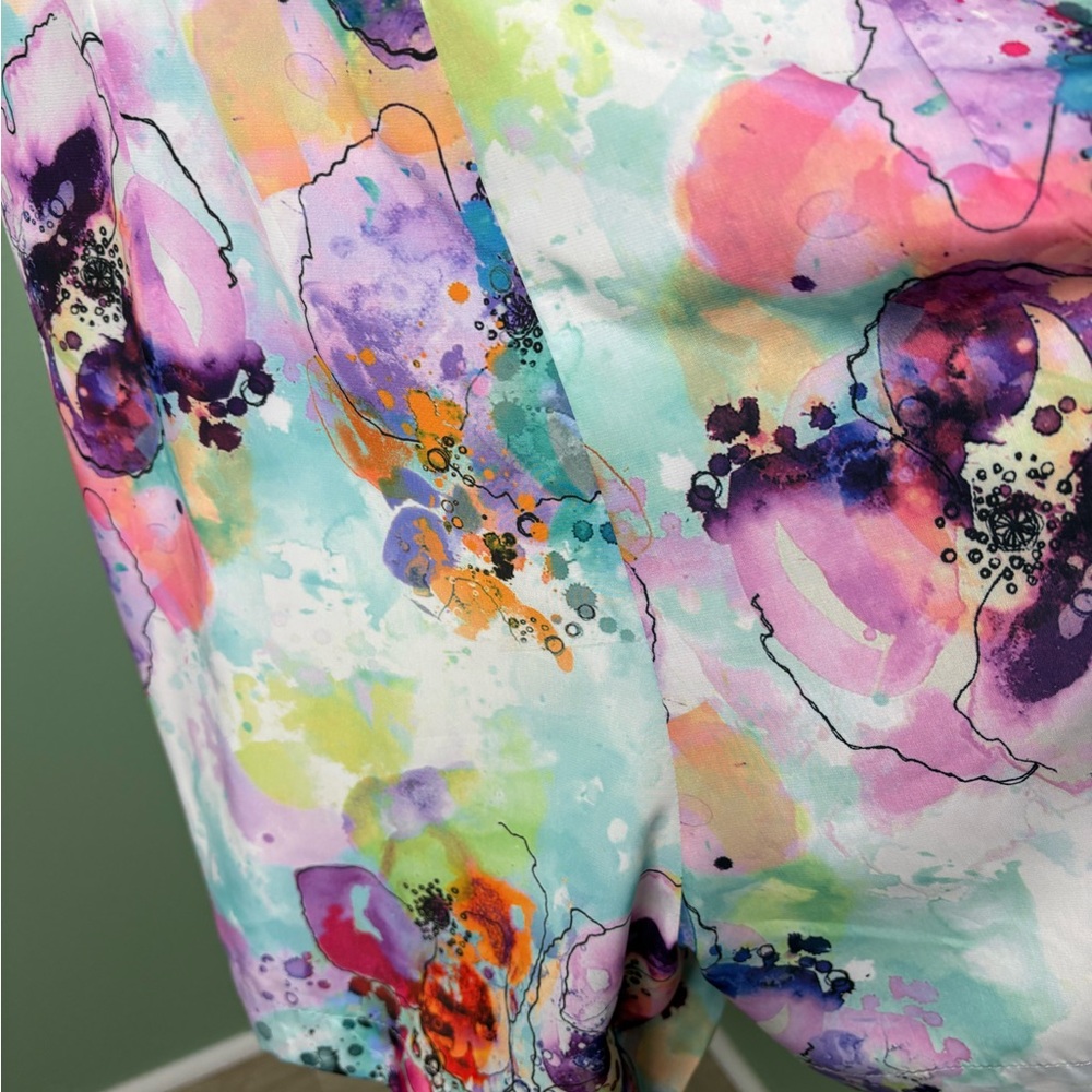 NWT Amanda U. Floral Multicolor Jumpsuit Small - Picture 8 of 11